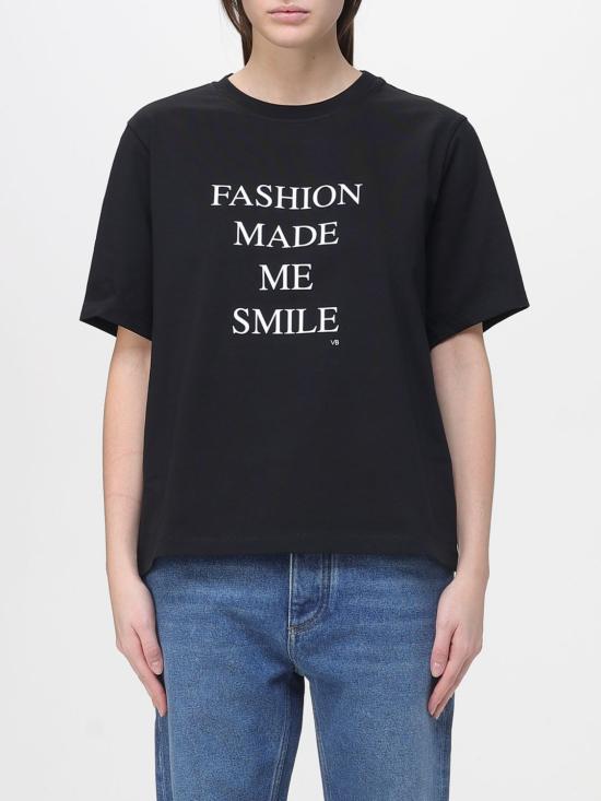 26SS 빅토리아 베컴 반팔 티셔츠 1226JTS007458A 9829 Black