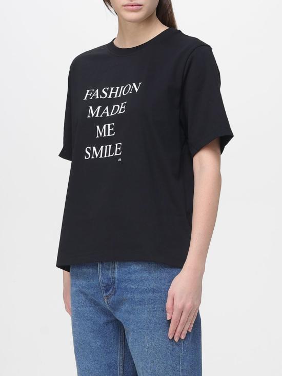 26SS 빅토리아 베컴 반팔 티셔츠 1226JTS007458A 9829 Black - VICTORIA BECKHAM