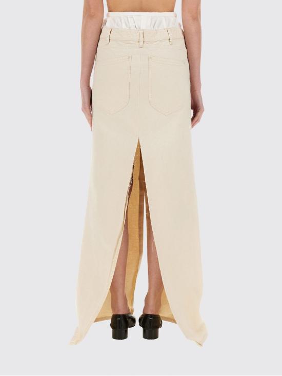25FW 마르지엘라 롱 스커트 S51MI0004M35261 103 White - MAISON MARGIELA