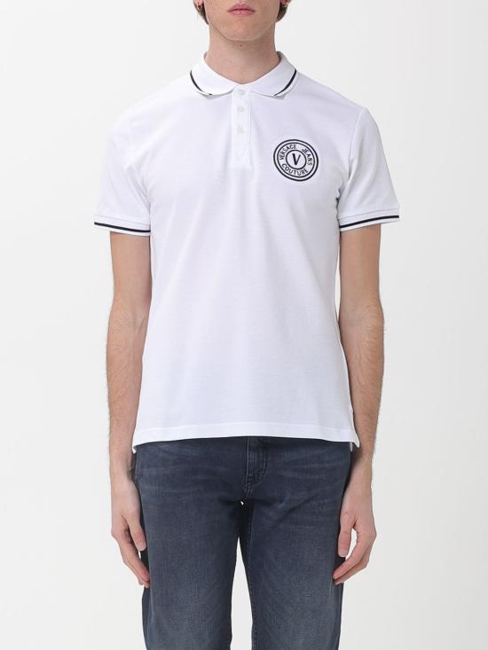 26SS 베르사체 폴로 티셔츠 80GAGT04CJ01T 003 White