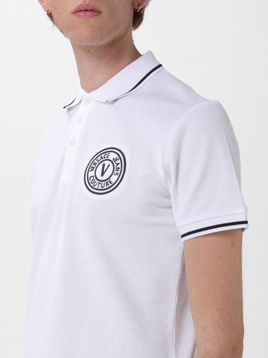 26SS 베르사체 폴로 티셔츠 80GAGT04CJ01T 003 White - VERSACE