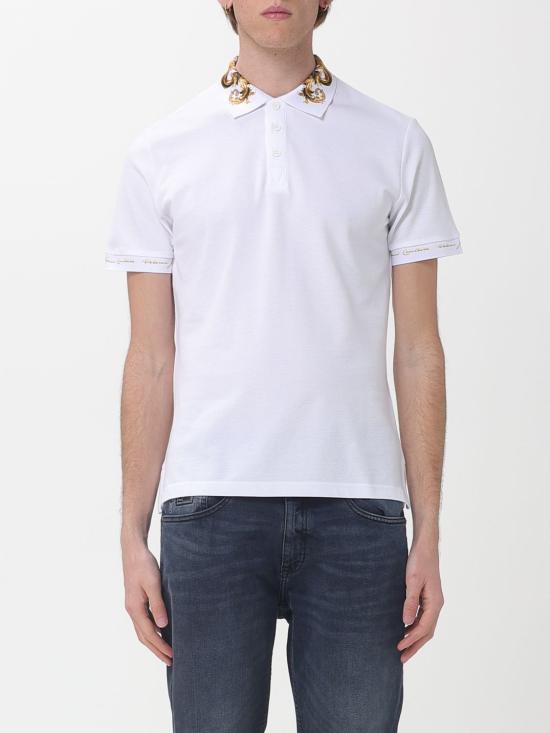 26SS 베르사체 폴로 티셔츠 80GAGT12CJ01T G03 White