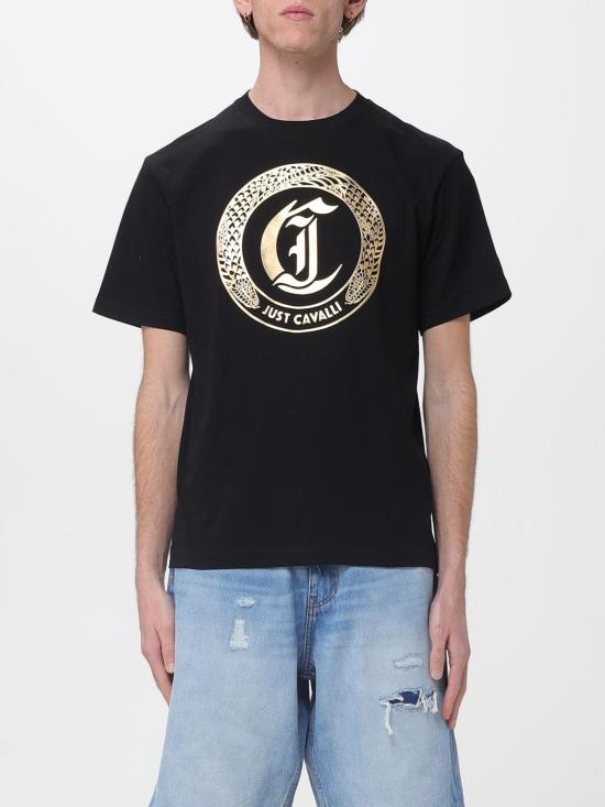26SS 저스트까발리 반팔 티셔츠 80OAHT10CJ500 899 Black