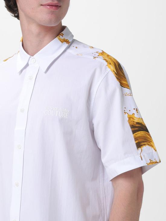 26SS 베르사체 반팔 셔츠 80GAL220NS810 G03 White - VERSACE