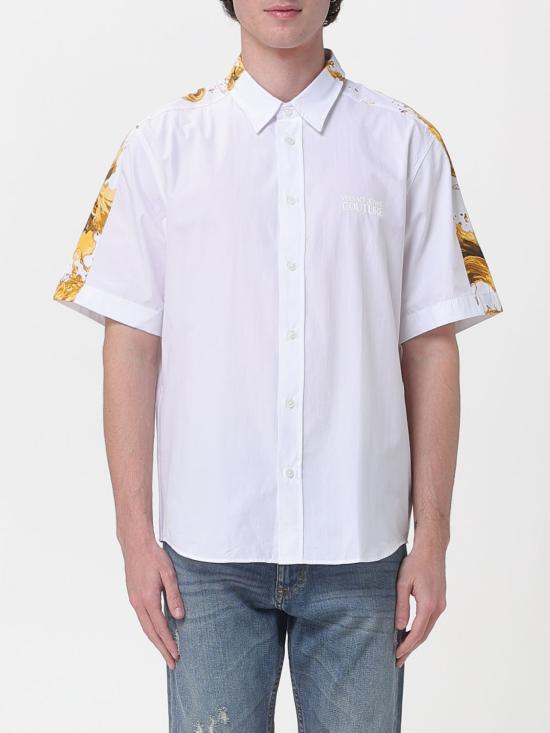 26SS 베르사체 반팔 셔츠 80GAL220NS810 G03 White