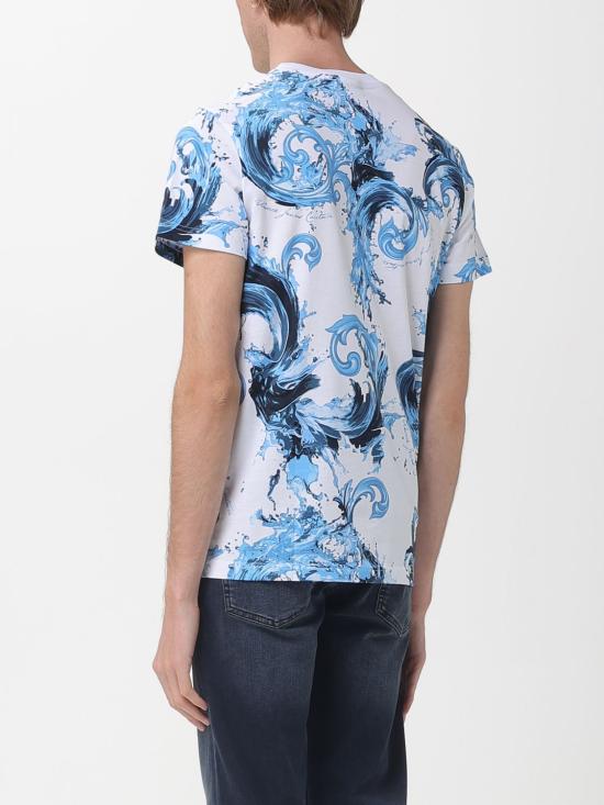 26SS 베르사체 반팔 티셔츠 80GAH6S0JS543 OE8 White - VERSACE