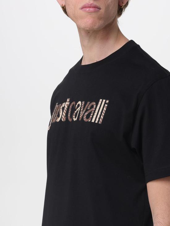 26SS 저스트까발리 반팔 티셔츠 80OAHT03CJ500 899 Black - JUST CAVALLI
