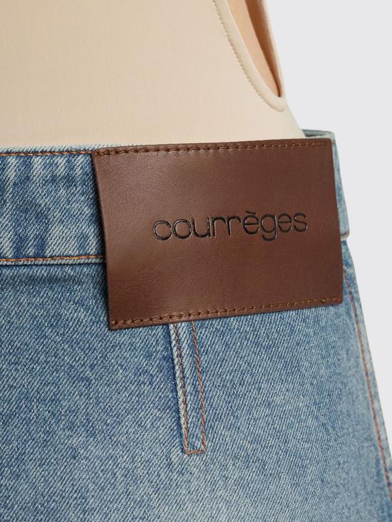 26SS 쿠레쥬 데님 스커트 126DJU342DE0058 7055 Blue - COURREGES