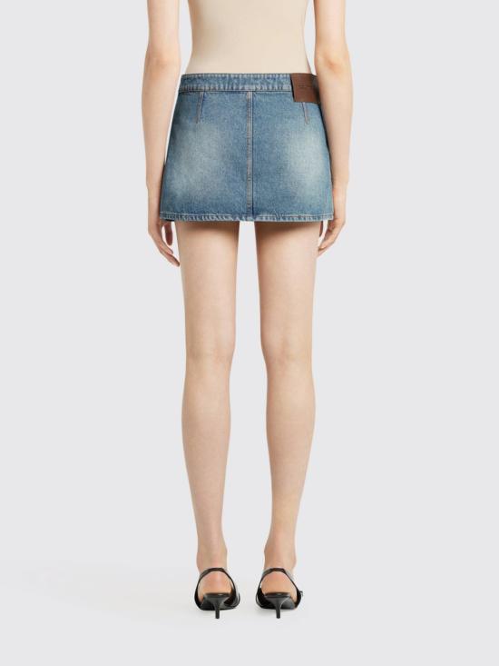 26SS 쿠레쥬 데님 스커트 126DJU342DE0058 7055 Blue - COURREGES