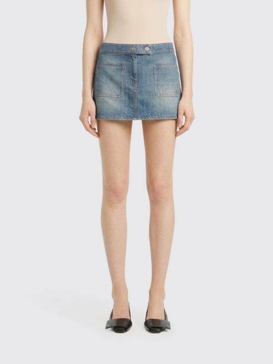 26SS 쿠레쥬 데님 스커트 126DJU342DE0058 7055 Blue