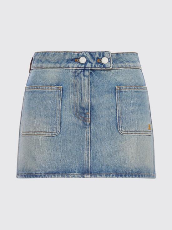 26SS 쿠레쥬 데님 스커트 126DJU342DE0058 7055 Blue - COURREGES