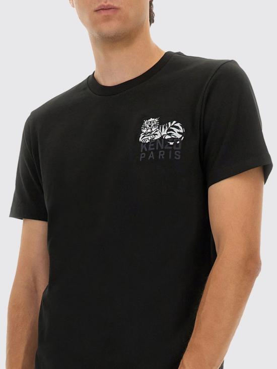 25FW 겐조 반팔 티셔츠 FF65TS1524SI 99J Black - KENZO