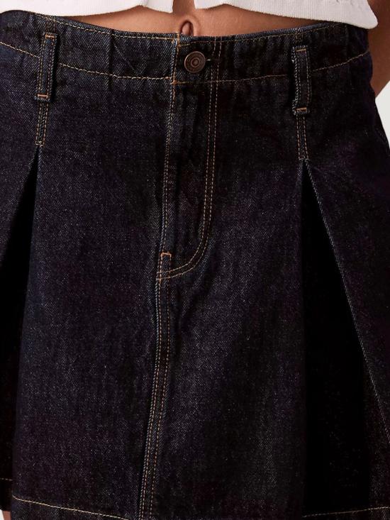 25FW 캘빈클라인 숏 스커트 LV047C717G N8D Denim - CALVIN KLEIN