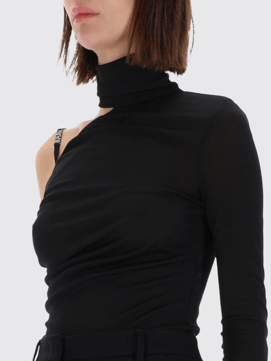 25FW 베르사체 바디수트 티셔츠 79HAM208J0245 899 Black - VERSACE