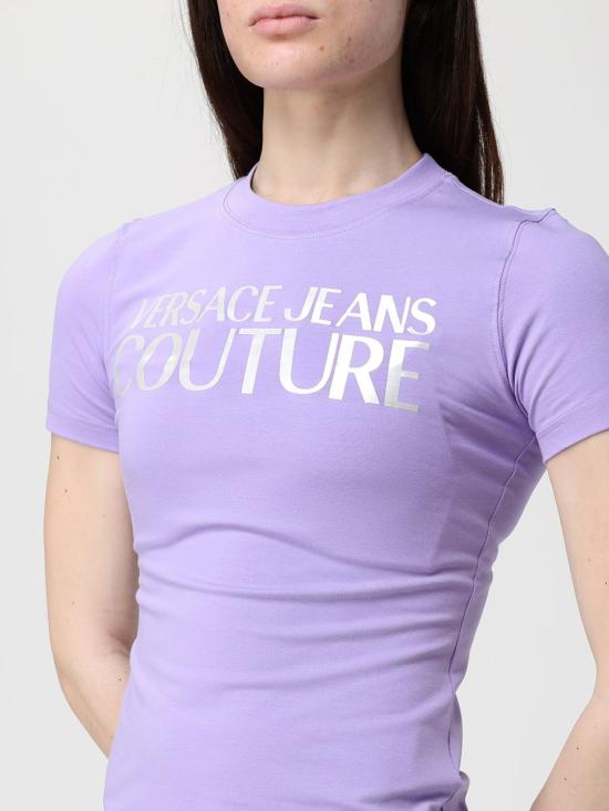 26SS 베르사체 반팔 티셔츠 80HAHT00CJ03T 338 Violet - VERSACE