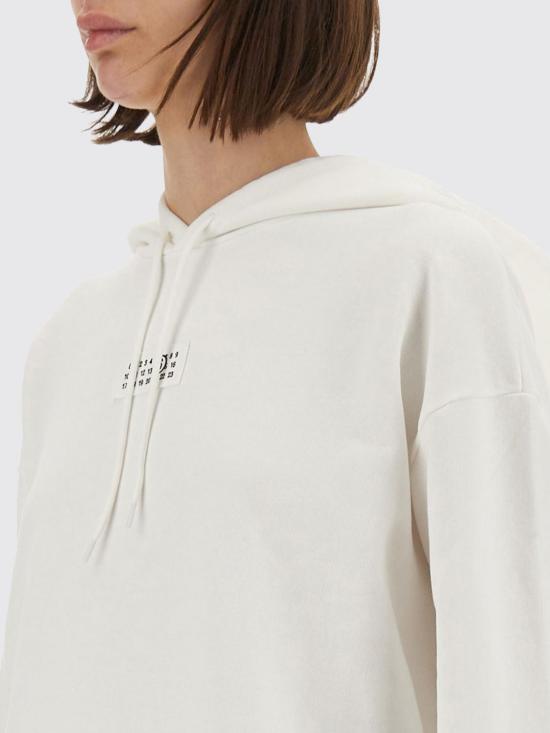 25FW MM6 메종마르지엘라 코튼 후드 스웨트셔츠 S52GU0234M25025 101 White - MM6 MAISON MARGIELA
