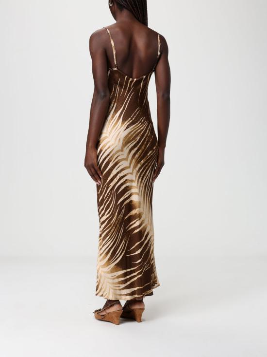 26SS 저스트까발리 롱 원피스 80PAO925NS819 751 Brown - JUST CAVALLI