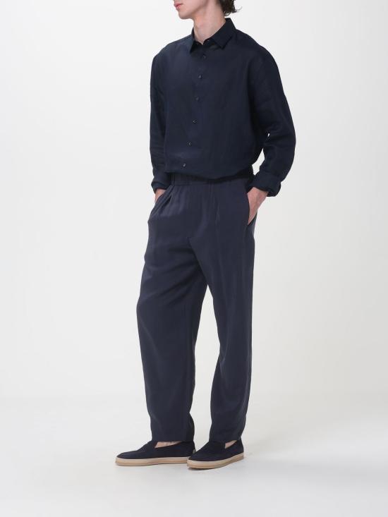 26SS 조르지오 아르마니 스트레이트 팬츠 GM000576TE10081 UB102 Blue - GIORGIO ARMANI