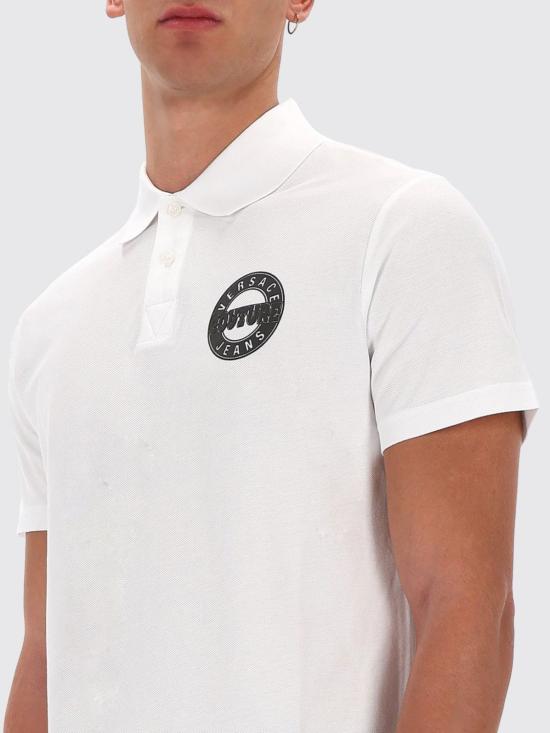 25FW 베르사체 폴로 티셔츠 79GAGT06CJ01T 003 White - VERSACE