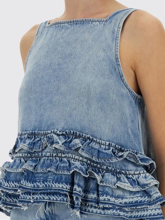 25FW 가니 탑 J1818 564 Gnawed Blue - GANNI