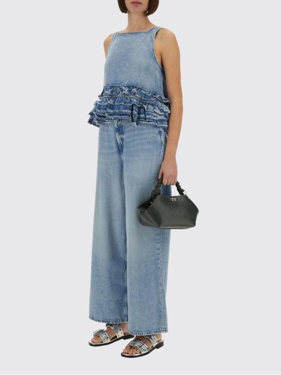 25FW 가니 탑 J1818 564 Gnawed Blue - GANNI