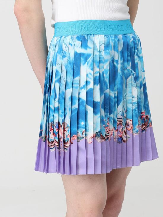 26SS 베르사체 숏 스커트 80HAE8P0NS805 203 Blue - VERSACE