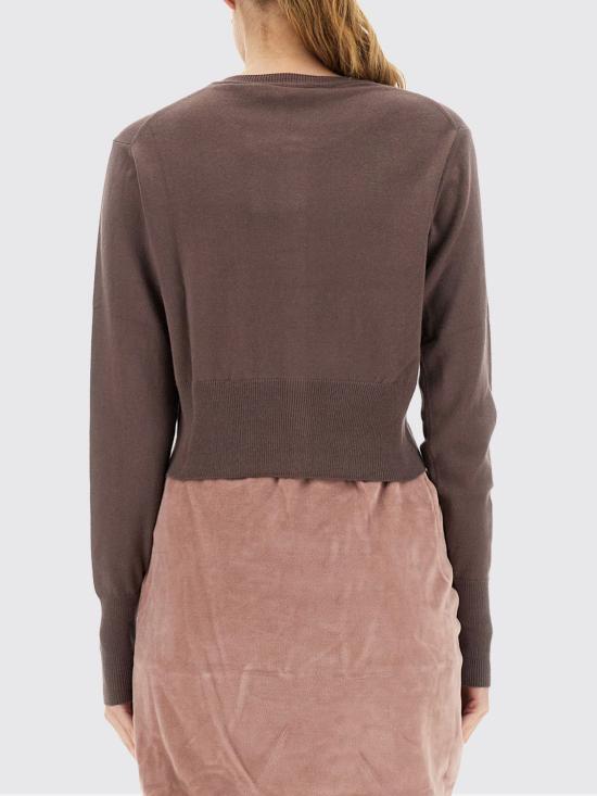 25FW 비비안웨스트우드 베아 크롭드 가디건 1803002UY001V D408 Brown - VIVIENNE WESTWOOD