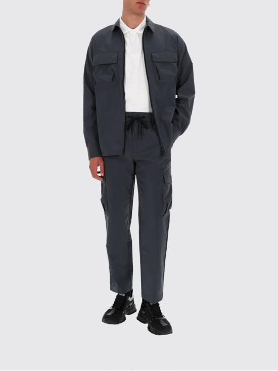 25FW 베르사체 스트레이트 팬츠 79GAAD03CQ10D 831 Grey - VERSACE