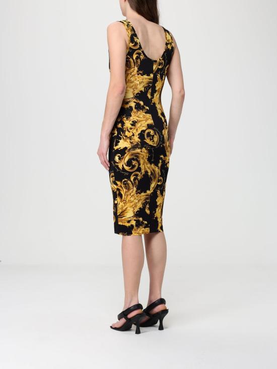 26SS 베르사체 롱 원피스 80HAO946JS533 G89 Black - VERSACE