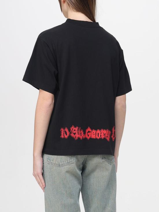 26SS 발렌시아가 반팔 티셔츠 850990TUVD5 1000 Black - BALENCIAGA