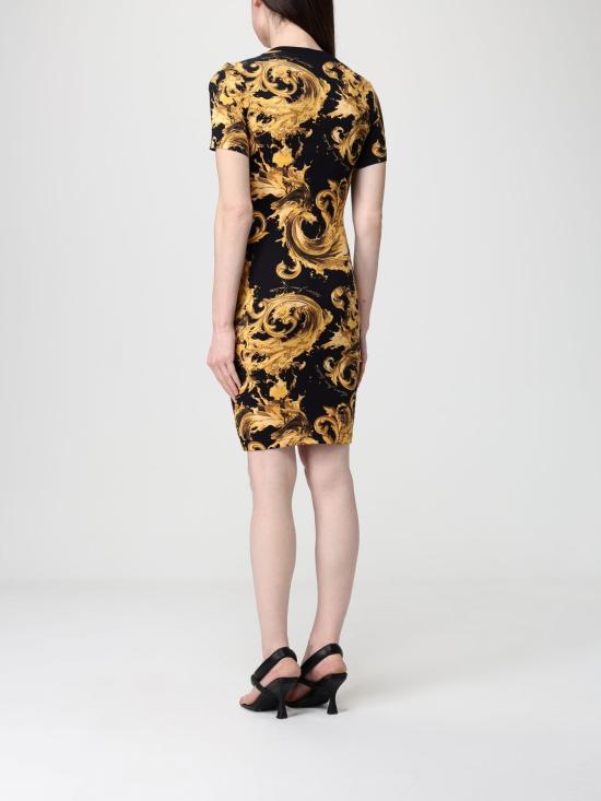 26SS 베르사체 롱 원피스 80HAO939JS553 G89 Black - VERSACE