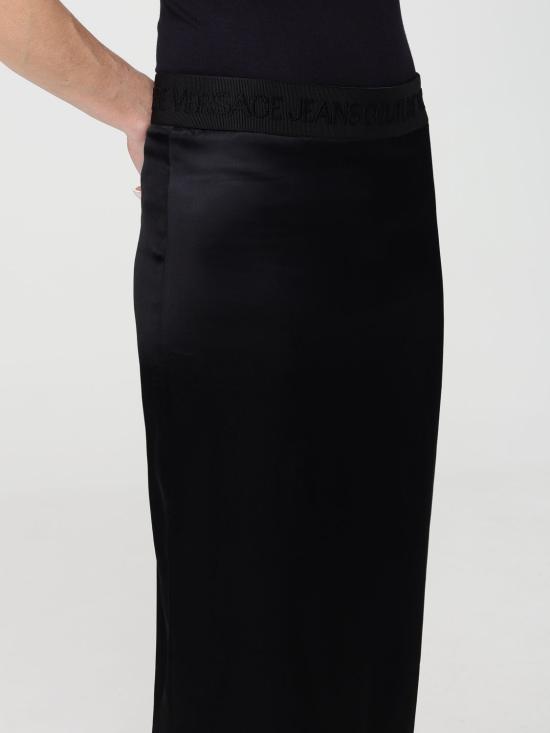 26SS 베르사체 롱 스커트 80HAE806N0640 899 Black - VERSACE