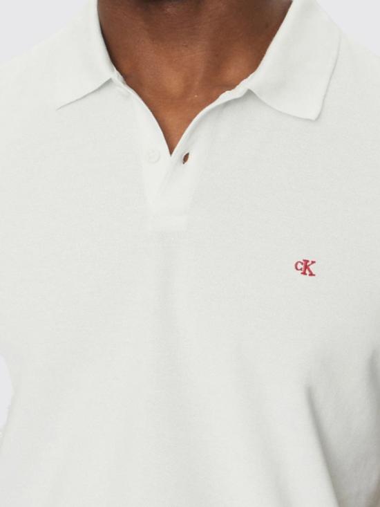 25FW 캘빈클라인 폴로 티셔츠 LV040EM269 YAD White - CALVIN KLEIN