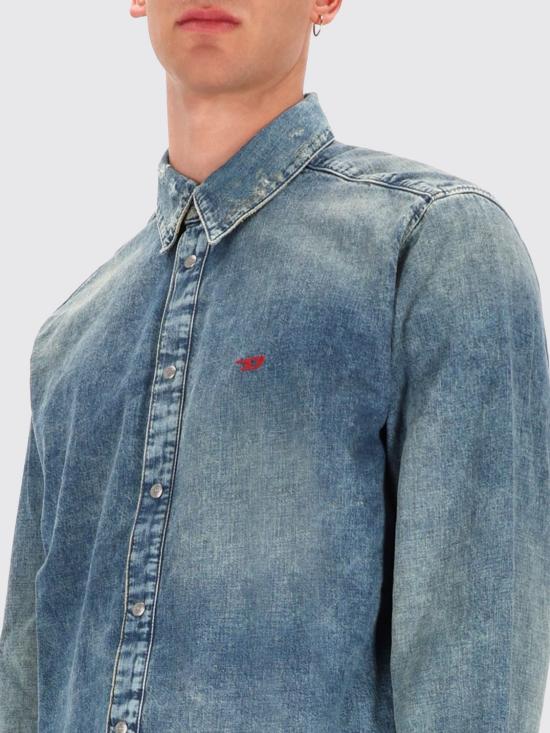 25FW 디젤 데님 셔츠 A03534068TL 01 Denim - DIESEL