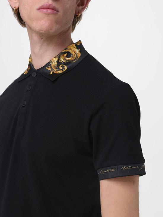 26SS 베르사체 폴로 티셔츠 80GAGT12CJ01T G89 Black - VERSACE