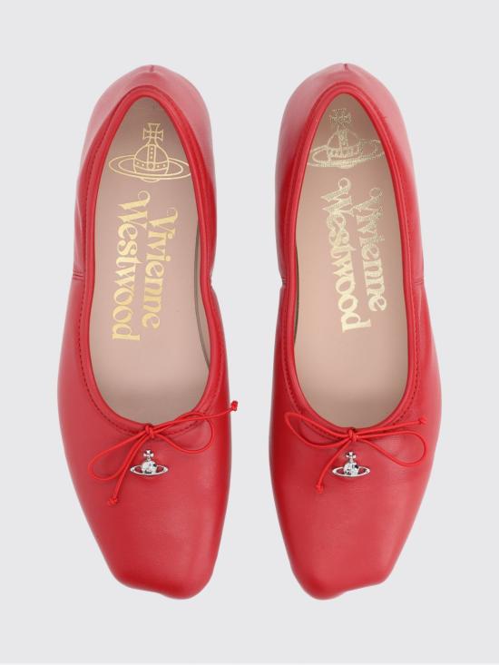 25FW 비비안웨스트우드 플랫 슈즈 7201000HWL00AG H407 Red - VIVIENNE WESTWOOD