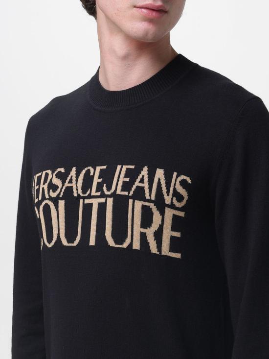 26SS 베르사체 스웨터 80GAFM01CM06H G89 Black - VERSACE