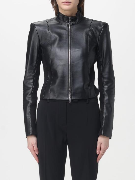 26SS 파트리지아페페 가죽 자켓 CO0001L1HZ K103 Black