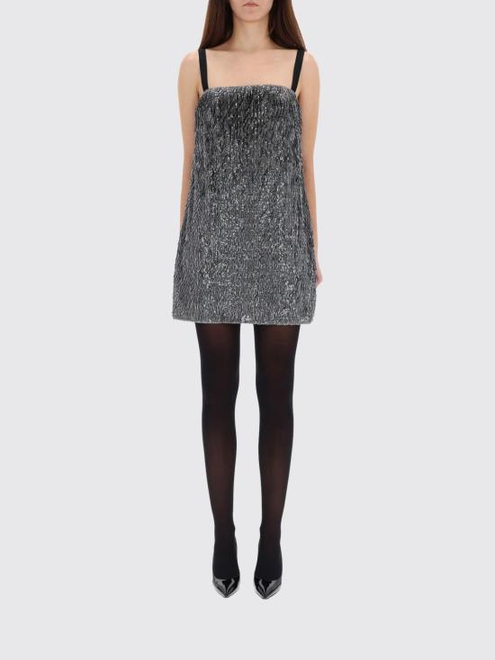 25FW 돌체앤가바나 롱 원피스 F60FNZFLSL5 S0998 Silver - DOLCE & GABBANA