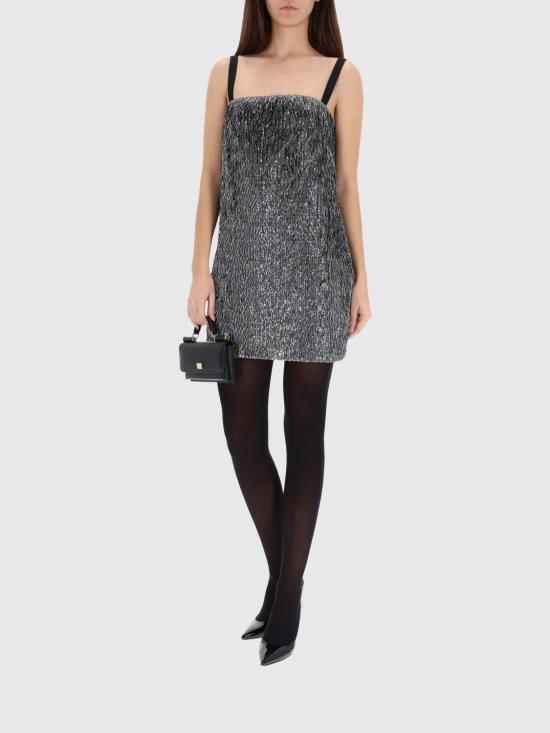 25FW 돌체앤가바나 롱 원피스 F60FNZFLSL5 S0998 Silver - DOLCE & GABBANA