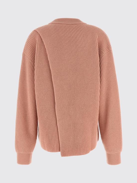 25FW 질샌더 립 크루넥 스웨터 J02GP0223J14737 660 Pink - JIL SANDER