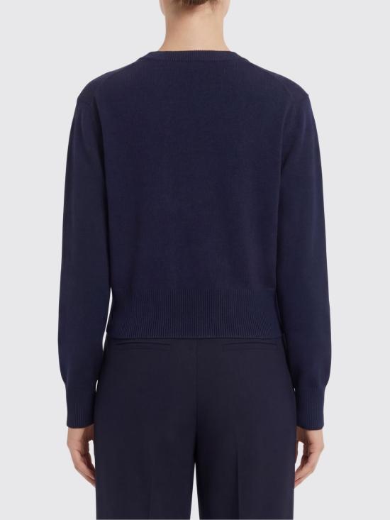 26SS 아미 ADC 자수 크루넥 스웨터 FKS826001 414 Marine - AMI