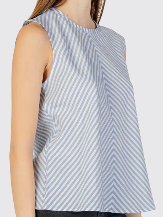 25FW 토미진 탑 WW0WW44554 OFF Sky Blue - TOMMY JEANS