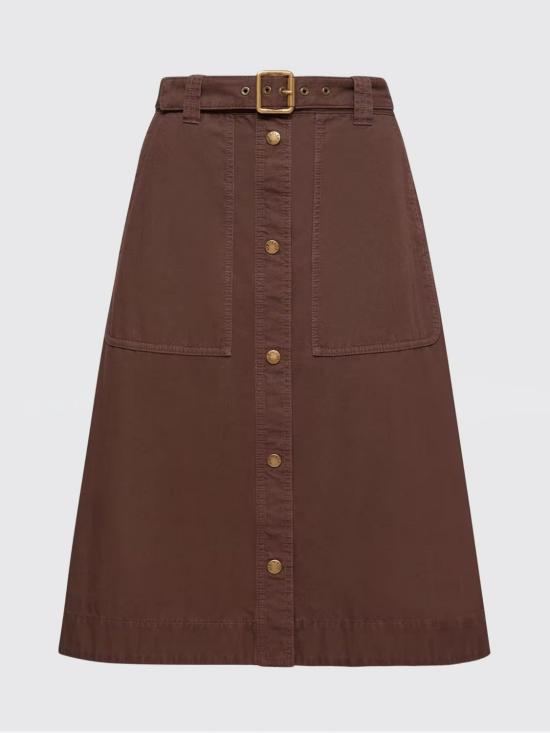 26SS 몽클레어 롱 스커트 L10932D00034M9731 458 Burgundy