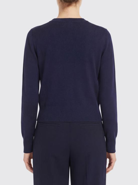 26SS 아미 크루넥 울 가디건 FKC361001 414 Marine - AMI