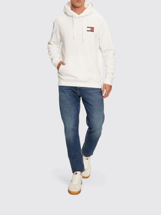 25FW 토미진 긴팔 티셔츠 DM0DM20738 YBR White - TOMMY JEANS