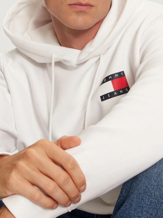 25FW 토미진 긴팔 티셔츠 DM0DM20738 YBR White - TOMMY JEANS