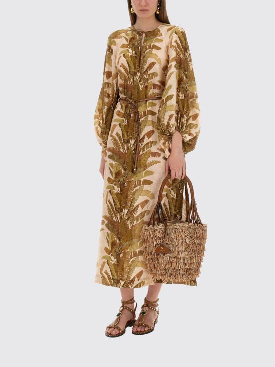 25FW 짐머만 롱 원피스 3709DSS253 GRPM Green - ZIMMERMANN