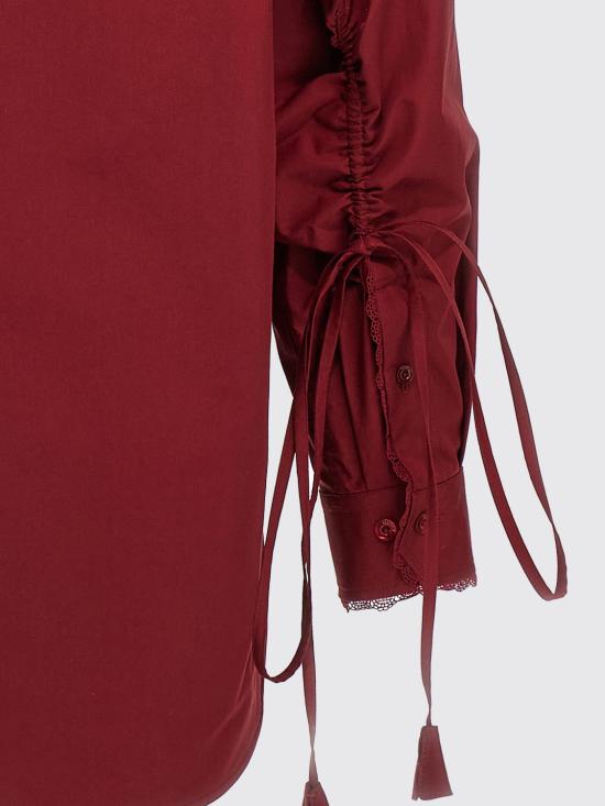 25FW 구찌 면 포플린 셔츠 830353Z7ADR 6052 Red - GUCCI