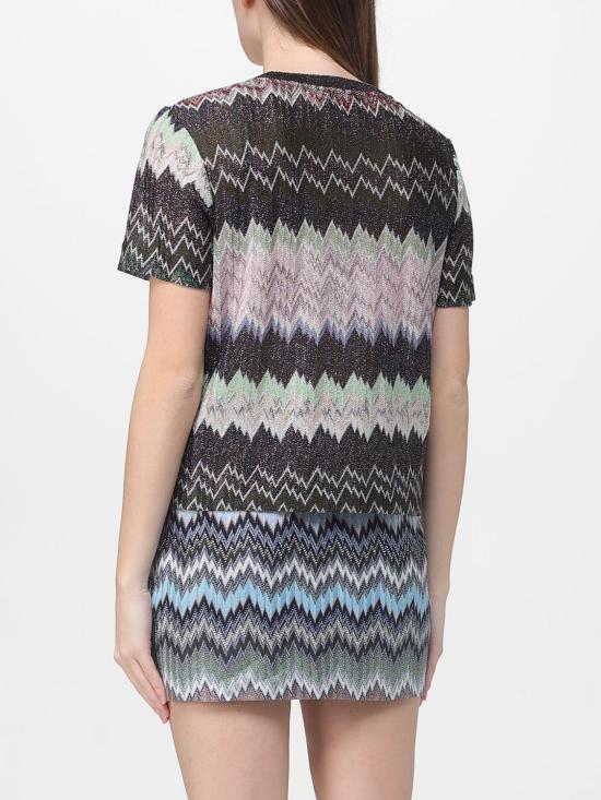 26SS 미소니 반팔 티셔츠 DS26SL01BR014W SM9YN Multicolor - MISSONI